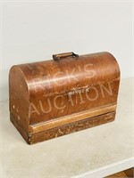 vintage Singer sewing machine/ dome top case
