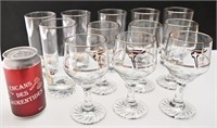 12 verres des Jeux Olympiques de 1988, vin et