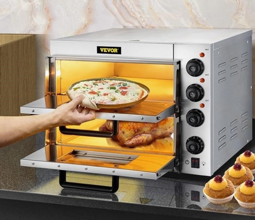 VEVOR Commercial Pizza Oven Countertop, 14"
