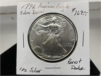 1996-P American Eagle Silver Dollar! RAREST DATE!