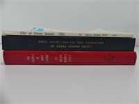 3 OWEN SOUND HISTORY BOOKS