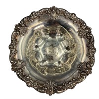Sterling Hollow Repousse Bowl