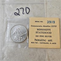 1967 Mississippi State Hood So Called Silver Half