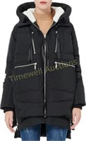 Orolay Women's Thickened Down Jacket Black 4XL