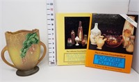 Roseville Pottery Vase & (2) Resource Books