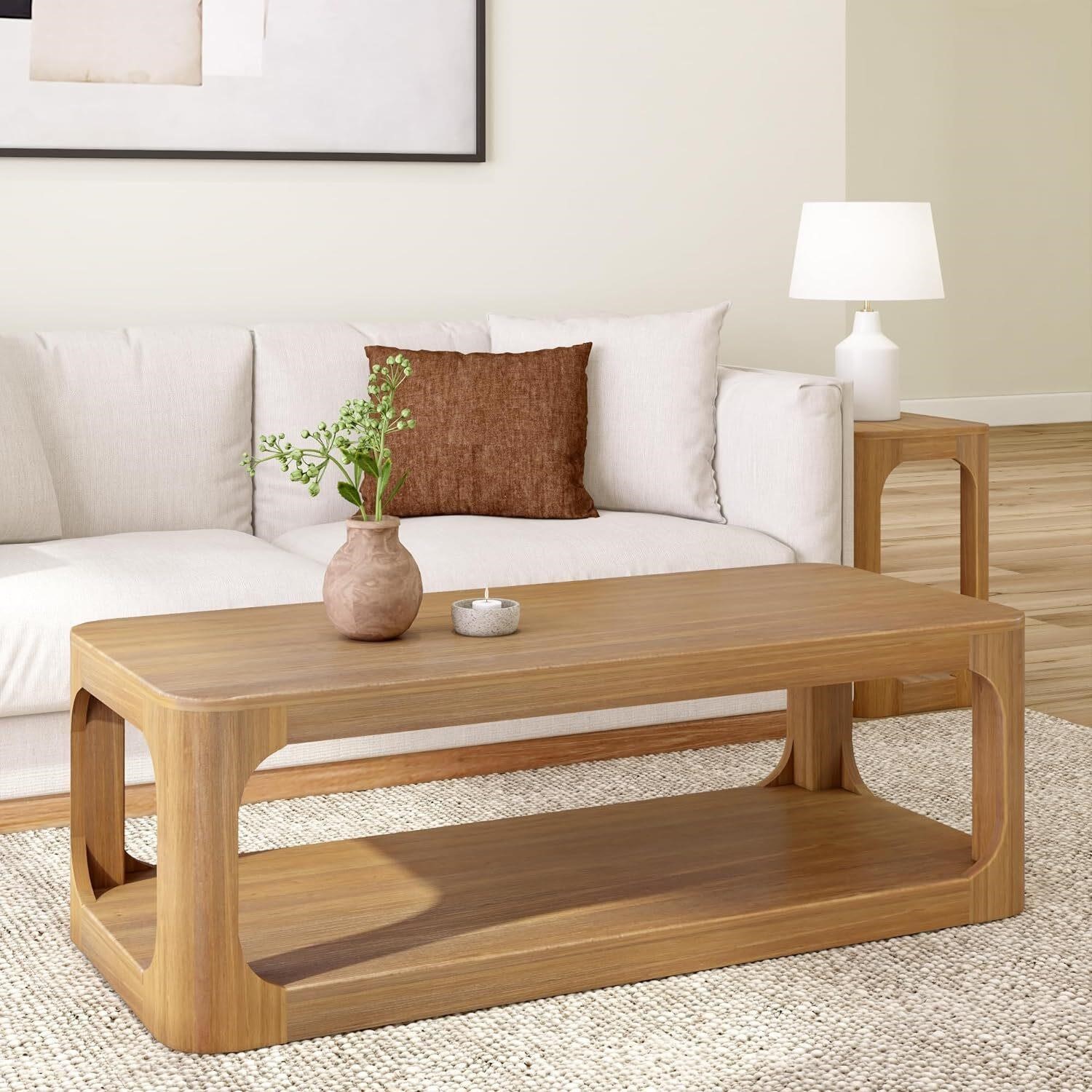 Plank+Beam Forma Coffee Table  54 Inch