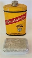 Prophylactic Tooth Powder Full Tin Milk Glass