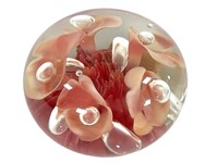 St. Clair Floral Paperweight, Marked