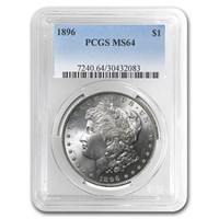 1896 Morgan Dollar Ms-64 Pcgs