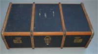 Antique Wood Trim Suitcase 36"l x 21"d x 12"h