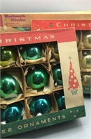 Vintage Glass Christmas Tree Ornaments