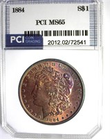 1884 Morgan PCI MS65 Impressive Color