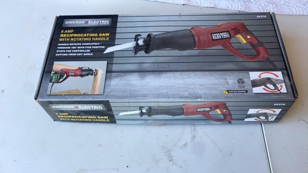 New - Chicago Electric 6amp Reciprocating Saw