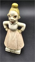 Vtg. Japan S&P Shakers Turnabout Woman Happy/Mad