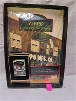 2003 zippo mfg. co. set lighter+book  nos