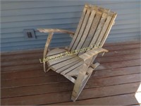 adorondak chair made from whiskey barrels