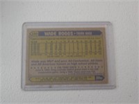 1987 TOPPS BLANK FRONT WADE BOGGS RED SOX