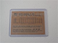 1988 TOPPS BLANK FRONT ERIC DAVIS REDS