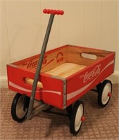 Vintage Coca-Cola crate wagon