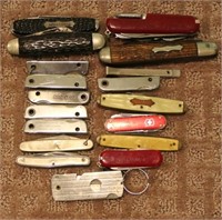 Assorted pocket knives