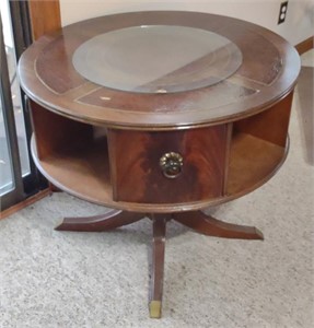 Vtg. Mid 20th Century English Library Side Table