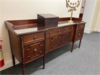 Regency Design Mahogany Sideboard with Inverted