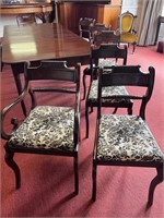 Set of Eight Mahogany Regency Design Chairs, Six