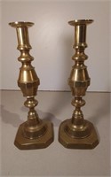 Brass Candle Holders Stamped "The 1901" England