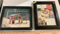 Coca Cola framed pictures