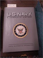 Leatherbound book, "U.S. Navy, A Complete