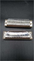 2 Vintage Harmonica