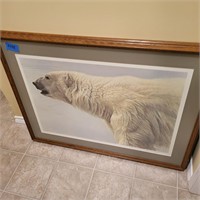 B438 Polar bear numbered print Robert Bateman