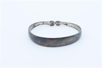Sterling silver cuff bracelet, 15.42 grams