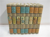 Eight Vintage Young Folks Library Book Set