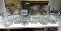 Selection Ball Jars 2 W/ Lead & Porcelain Tops