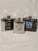 Set of 3 Stainless Steel Flasks
