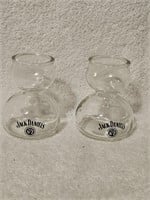 Set of 2 Jack Daniel's Double Bubble Shot Glasses
