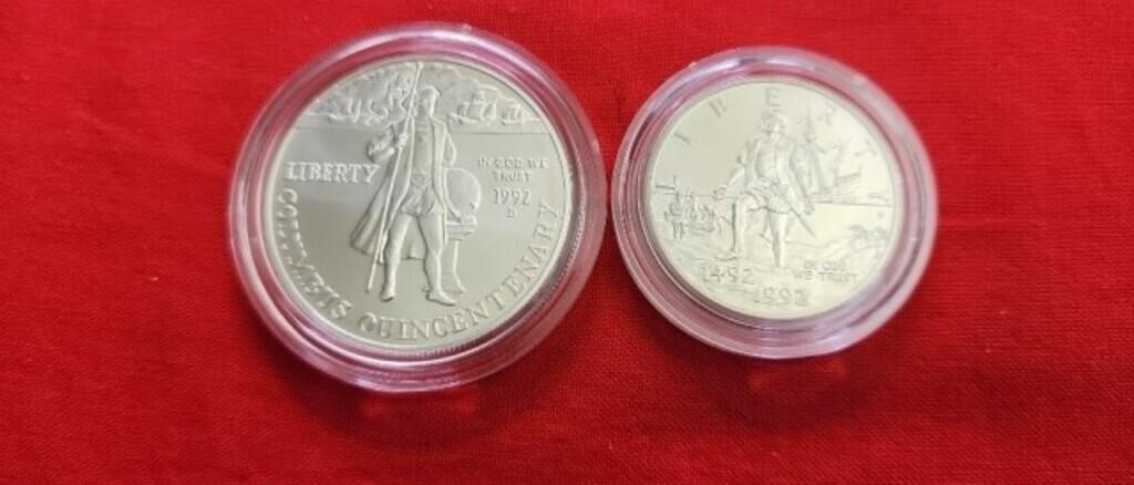 1992D UNC. Columbus Quincentenary Coins
