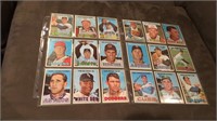 1967 topps vintage baseball card lot of 18 cards