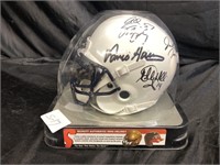 FOOTBALL MINI HELMET W/ SIGNATURES