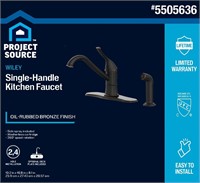 $89  Project Source WILEY Bronze Kitchen Faucet