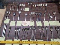 50pc lot antique silverware variety