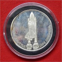 Space Shuttle Ace Hardware 1 Ounce Silver Round