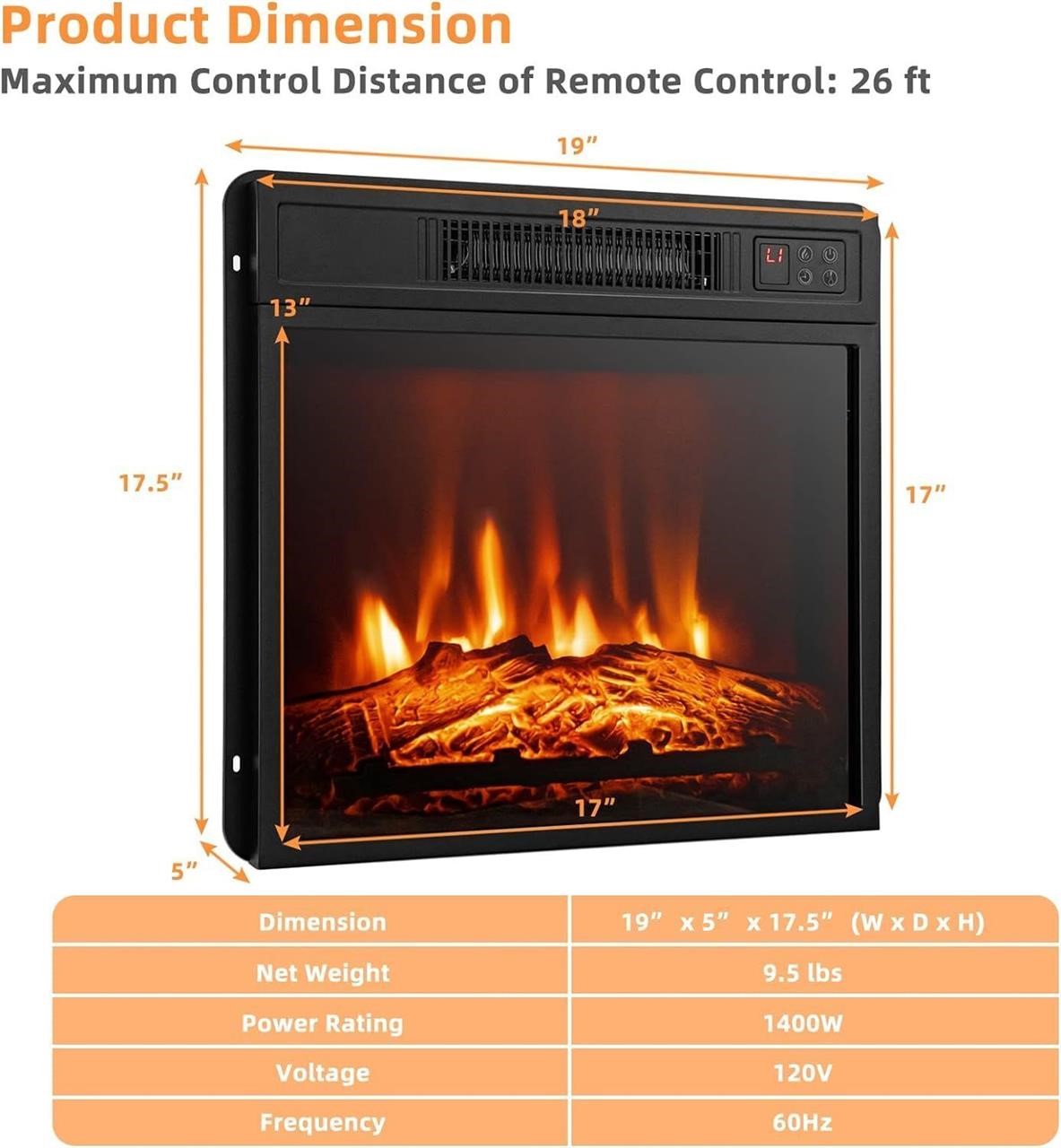 Electric Fireplace Insert