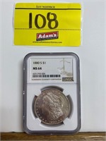 1880-S MORGAN DOLLAR MS64