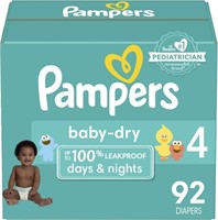 Pampers Baby Dry Diapers - Size 4 (22-37lb), 92 Ct