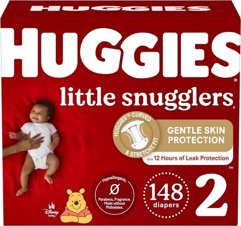 Huggies Little Snugglers Diapers Size 2, 148ct