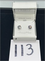 CRISLU STERLING SILVER EARRINGS