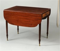 Fine NY Sheraton Mahogany Pembroke Table