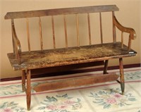 Small Country Windsor Bench